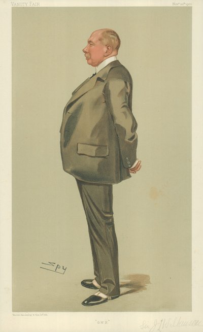 Sir Joseph Wilkinson, GWR, Vanity Fair Cartoon by Leslie Matthew Ward